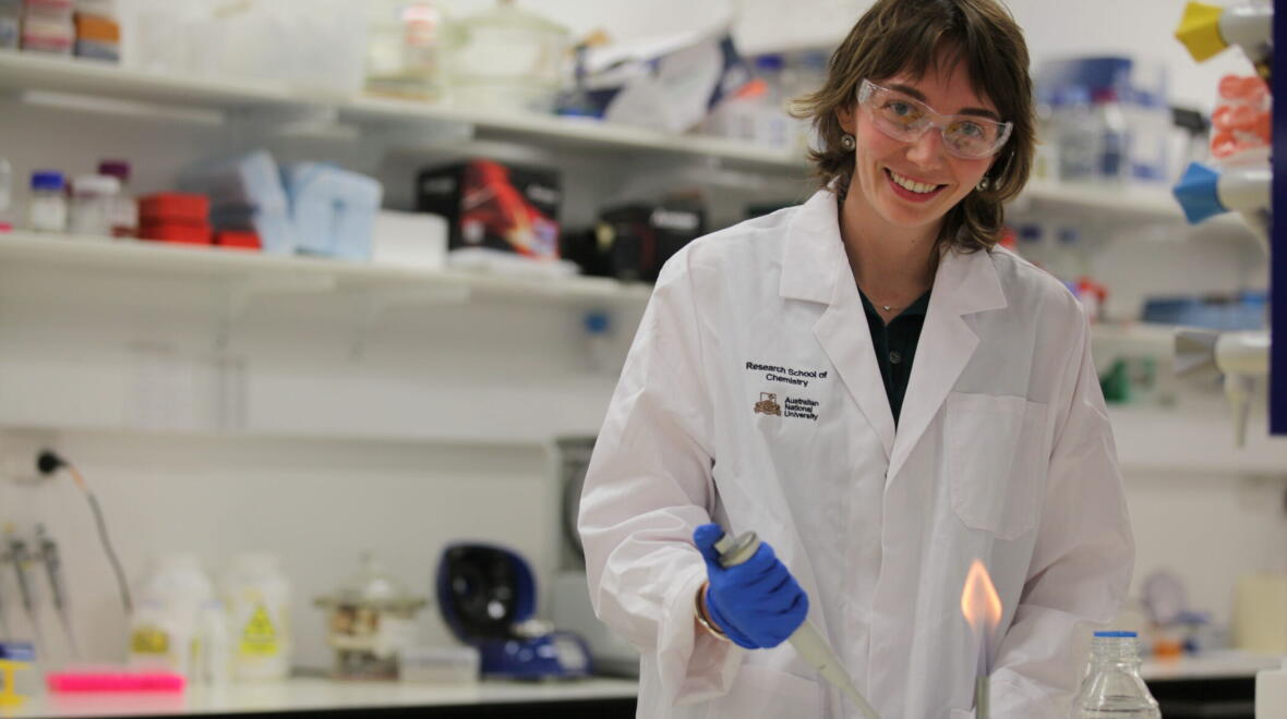 PhD candidate Rosie Georgelin | Photo: ANU Advancement 