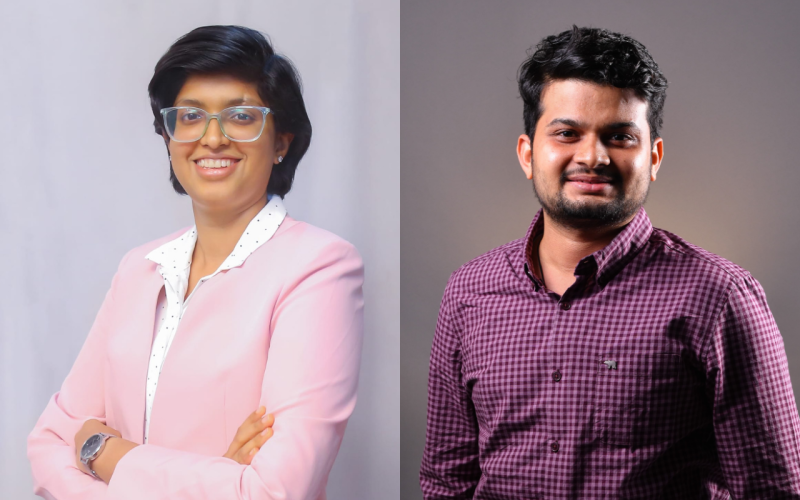 ANU Maitri Scholars Lakshmi Raja and Bharadwaj Pula